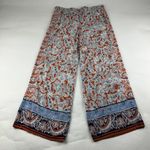 Hei Hei Printed Wide Leg Summer Weight Wide Leg Pant L Orange Size L Photo 0