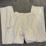 Brandy Melville  Cream Cargo Pants Photo 2