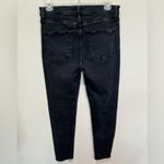 AGOLDE  Sophie Mid Rise Raw Hem Crop Skinny Black Jeans‎ 28 Photo 1