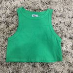 Princess Polly  Green Cropped Tank - Size 12 Photo 0