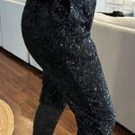 Cable & Gauge Black Sequin Joggers Photo 2