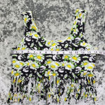 Hot Topic  Daisy & Skull Fringe Crop Top Photo 4