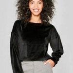 A New Day Velour Crewneck Sweater Photo 0