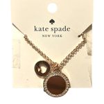 Kate Spade  Spot The Spade Pendant Necklace, Rose Gold Toned Adjustable NEW Photo 5