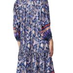 Current Air Border Print Midi Dress nwot Photo 1