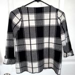Tahari  XS Plaid Cuffed Arm Sweater Photo 4