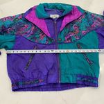 Vintage 1980s J Gallery Purple and Green Light Jacket‎ Size Medium Photo 6