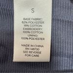 Westport  Floral Embroidered Crinkle Smocked Waist Maxi Dress Blue Small Photo 9