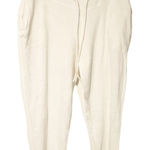 Nasty Gal  Size 4 White Soft Knit Pull On‎ Ankle Jogger Drawstring Lounge Pants Photo 0