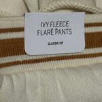 PINK - Victoria's Secret Victoria’s Secret PINK Ivy Fleece Flare Pants Ivory Women’s Large NWT Photo 5