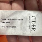 Cider  Dress Women L-XL Curve and Plus Orange Ombre Ruffle Mini Y2K Spring Party Photo 2