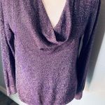 Dana Buchman Purple Blouse with Cozy Knit Texture Photo 0