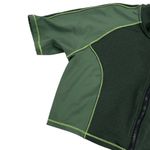 Good American  heathered forest tonal double life crop top Photo 3