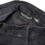 Mother The Looker Jeans Womens 28 Not Guilty Black Denim Ankle Painted Grunge Photo 2