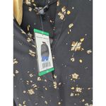 Hilary Radley Hilary Radley XL Black Floral Print Long Sleeve Button Down Blouse Top Photo 2