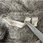 Soft Surroundings Sweater Womens Large Taupe Metallic Fuzzy Eyelash Knit Casual Photo 6