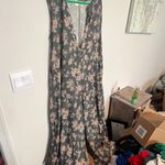 BUCKETLIST Wide Leg Knit Pant Floral Jumpsuit size M Green Size M Photo 2
