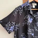 Coldwater Creek Vintage 90s Silk Boxy Button Down Tropical Floral Hawaiian Shirt Photo 1