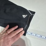 Adidas ‎ Women’s Black Silver Reflective Cropped Compression Leggings Pants Large Photo 5