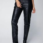 Nasty Gal NWT! Women’s Split Front Faux Leather Pants Size 10 Photo 0