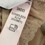 Victoria's Secret  Plunge Bra 36DD Beige Floral Lace Gold‎ Hardware Lingerie Photo 9