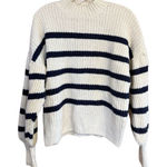 Old Navy  Oversized Sweater Sz S Cream/Navy NWT Photo 0