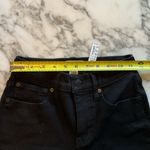 Madewell NWT Petite Kick Out Crop Jeans Black Rinse Wash Sz 23P š¤ broken zipper Photo 9