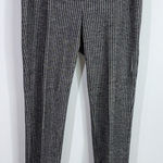 Theory  black white wool blend herringbone pants size 6 Photo 0