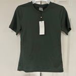 Calia by Carrie Women’s Size Small  Underwood Green Ribbed T-Shirt Photo 0