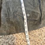 SONOMA Life+Style Suede Cropped Jacket Women XL Gray Button Front Collar Pocket Photo 5