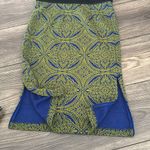 Anthropologie Maeve Green and Blue medallion Embellished Pencil Skirt by  Photo 4