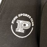 PINK - Victoria's Secret Pink ivy fleece front-zip cardigan - black / medium Photo 1