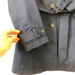 L.L.Bean Navy Old Port Trench Coat. Size Medium Photo 7