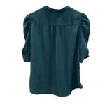 Abercrombie & Fitch ✨ Ruched Sleeve Sz Small Emerald Green Women’s Top✨ Photo 3