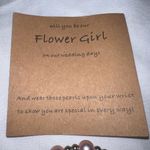 Flower Girl Stretch Pink Pear Bracelet and Message Card Photo 1
