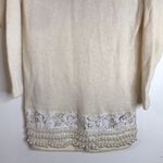 Fully fashion wool and rabbit blend pearl embellished pullover ladies sweater Size M Photo 2