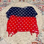 NWT American flag shawl one size Red Size undefined Photo 2