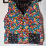 Vintage dog dreams colorful reversible dog animal print vest small Black Photo 8