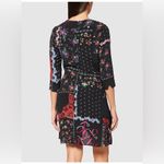 Desigual NWT  leia dress black‎ floral sz 2 (euro 36) Photo 1