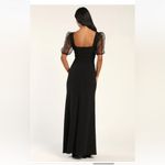 NWT Lulus Maxi Dress Black Size L Photo 3