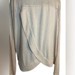 Mudd Envelope Back Blouse Beige Size L Lightweight Casual Top | Cozy Fall Styles Photo 2