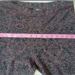 Free People Wine & Black Metallic Jacquard Flare Knit Pant Whimsigoth - Medium Photo 4