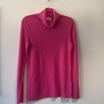 COS  Hot Pink Turtleneck Lightweight 100% wool sweater or Top in Size Large Photo 3
