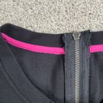 Lila Rose Womens Sweater Dress S Black Exposed Zipper Knit Fitted Bodycon Photo 1