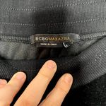 BCBGMAXAZRIA  Y2K Velour Velvet Pants Black Sequin Lettering XL Photo 2