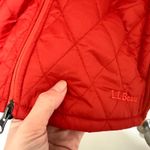 L.L. BEAN | Women's Orange Thinsulate Quilted Sherpa Fleece Lined Vest, M Reg Red Size M Photo 6