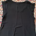 Pleione Black Cap Sleeve Blouse Size Medium Photo 3