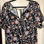 JustFab Floral Navy Print Dress Photo 2