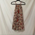 BB Dakota  Alissa Beige & Orange Floral Swing Dress Women S Nordstrom Boho Fringe Photo 6