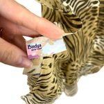 Bindya New York Shawl/Pashmina Animal Print 100% Wool Oversized Scarf Brown Tan Photo 7